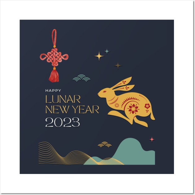 2023 Year of the Rabbit. Wall Art by TeeText